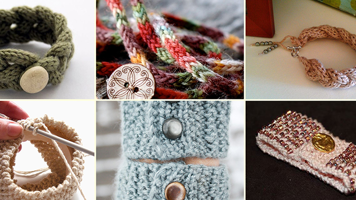 20 Knitting Bracelet Ideas