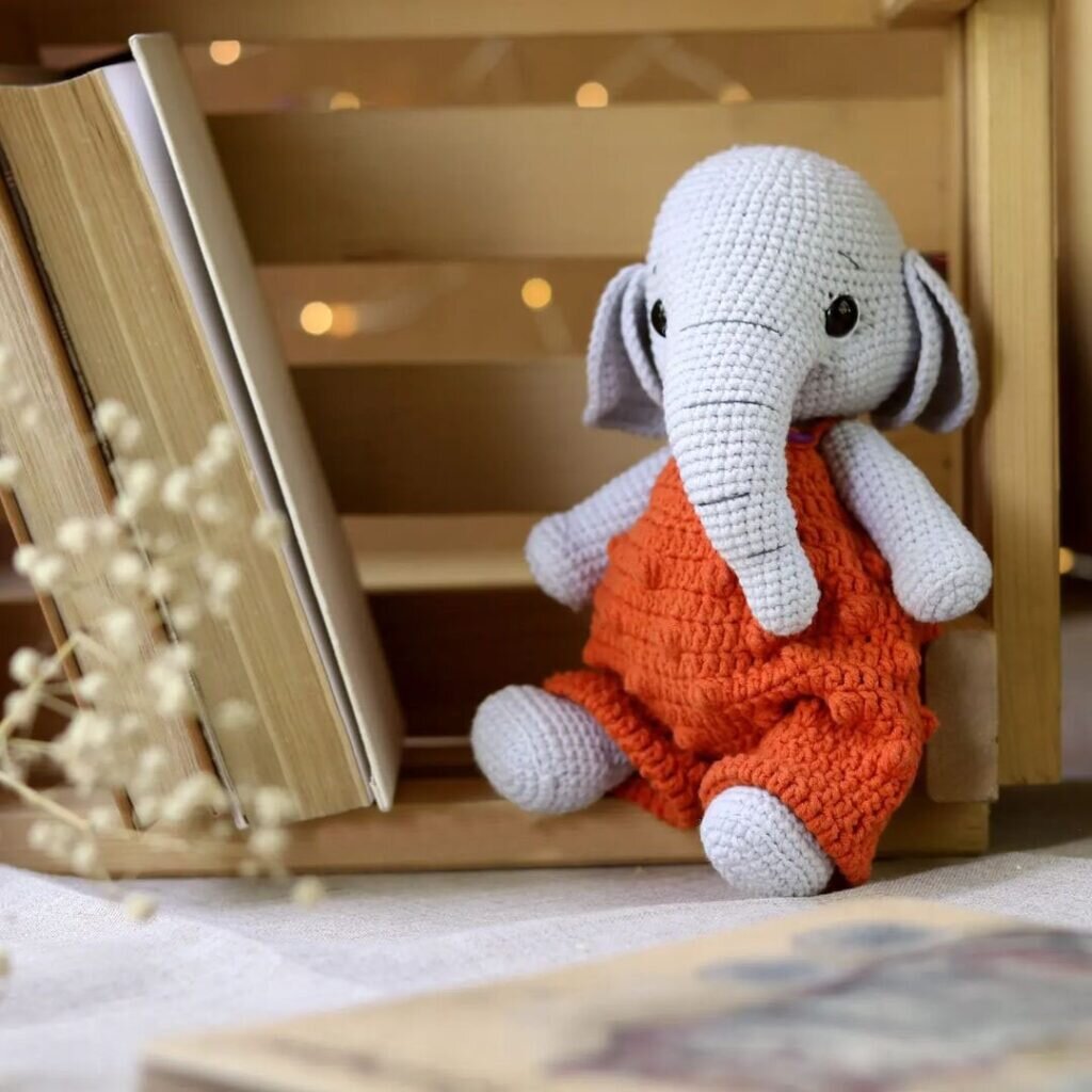 Baby Elephant Free Crochet Pattern 3