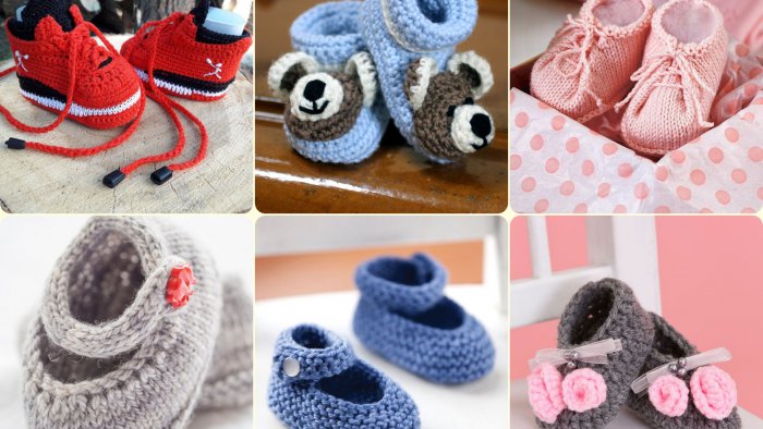Baby Shoes Knitting