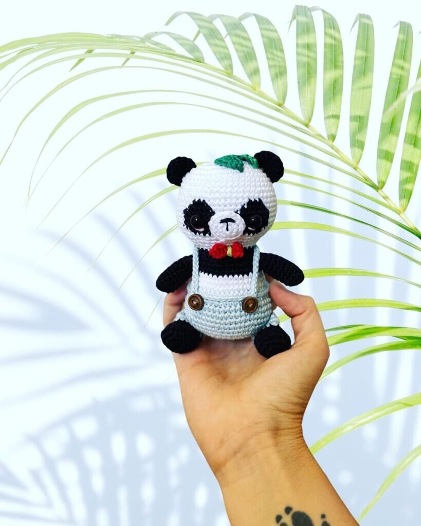 Boo the Panda Bear Amigurumi Free Pattern 2