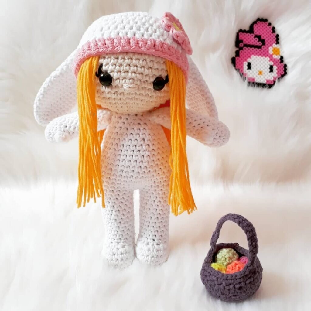 Bunny Girl Doll Free Crochet Pattern 1