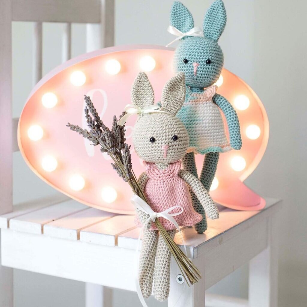 Bunny Girl Doll Free Crochet Pattern 2