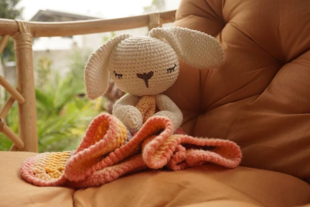 Bunny Security Blanket Free Pattern 2