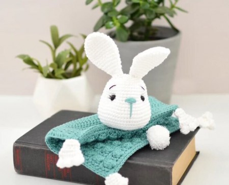 Bunny Security Blanket Free Pattern
