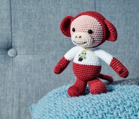 Christmas Monkey Free Crochet Pattern