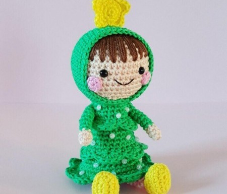 Christmas Tree Doll Free Crochet Pattern