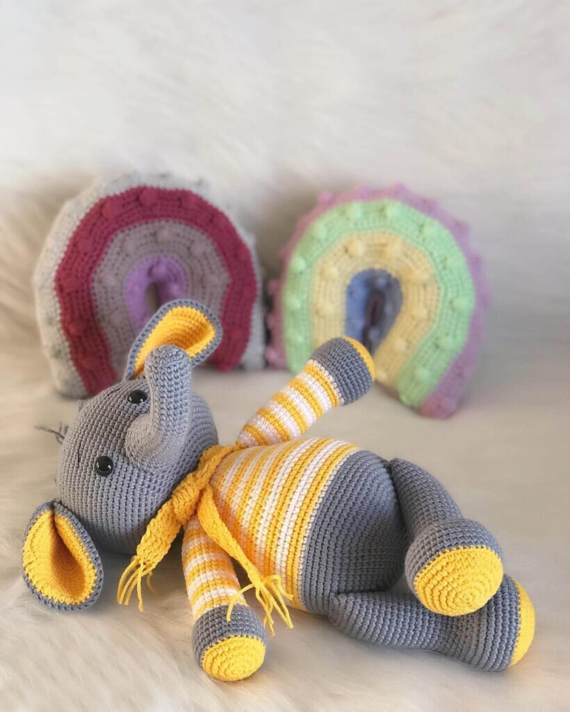 Crochet Elephant Free Pattern 1
