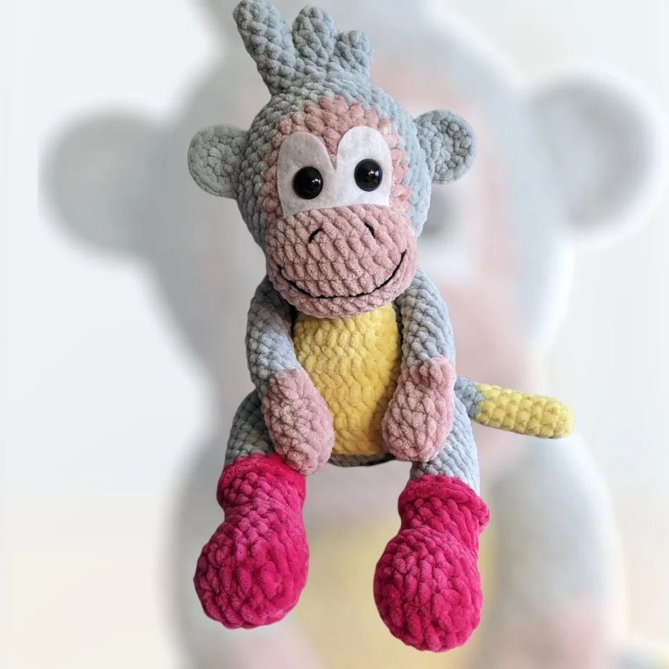 Crochet Plush Monkey Free Pattern 2