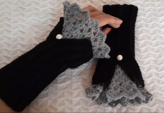 Crochet Victorian Gloves Knit 2