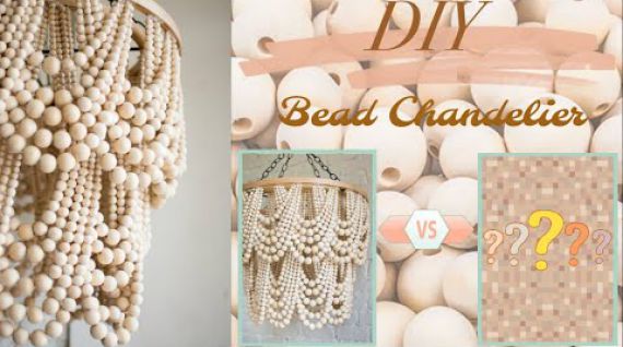 Diy Wood Bead Chandelier 2