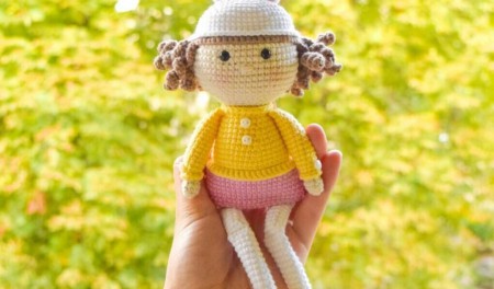 Doll With Bunny Hat Free Pattern