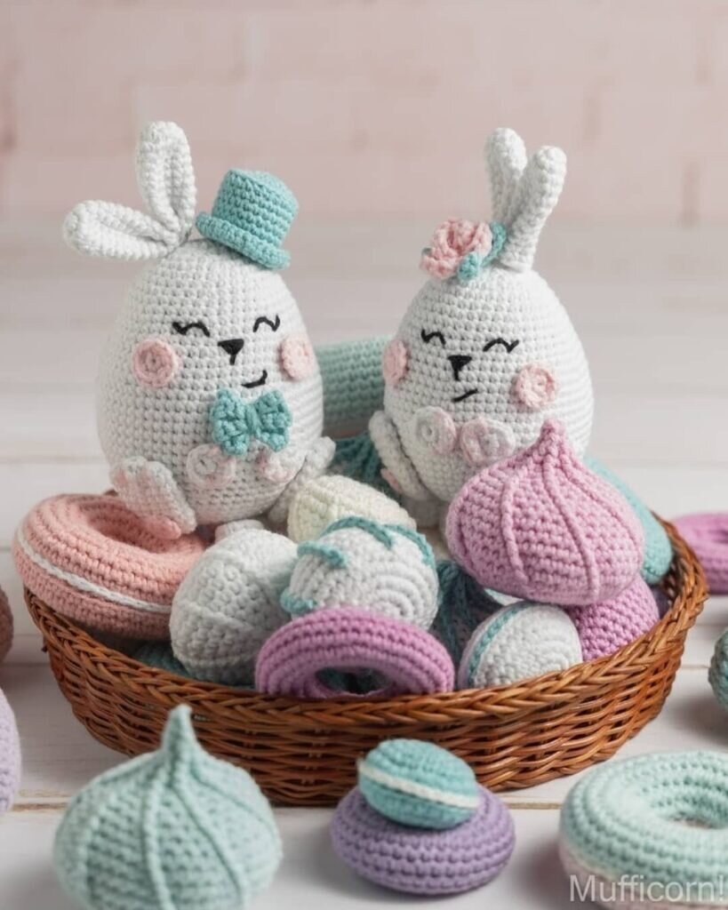 Easter Egg Bunny Amigurumi Free Pattern 1