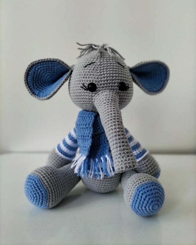 Elephants Amigurumi Free Pattern 2