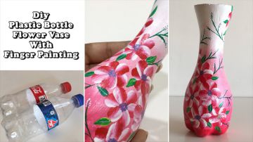 Flower Vase Making With Plastic Bottle