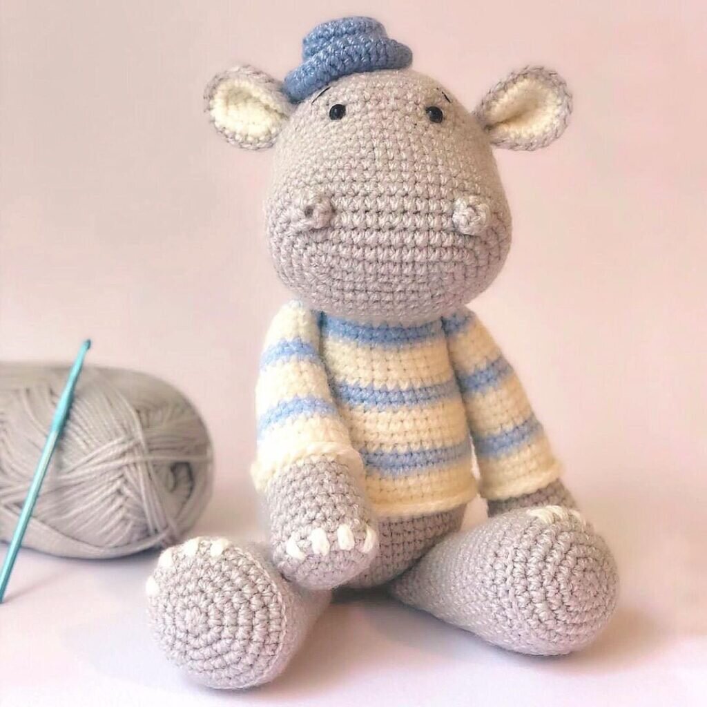 Hippo Free Amigurumi Pattern 1