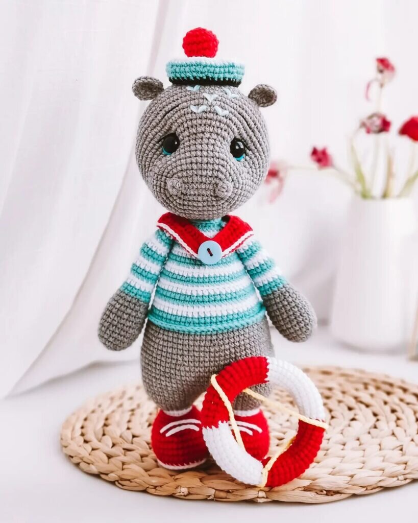 Hippo Free Amigurumi Pattern 2