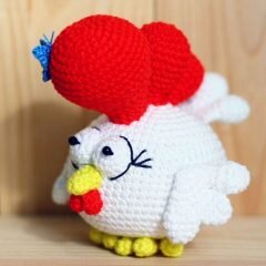 Knitted Rooster Amigurumi Free Pattern