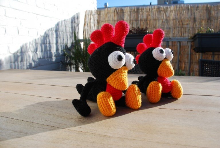 Knitting Toy Amigurumi Rooster Free Pattern 5