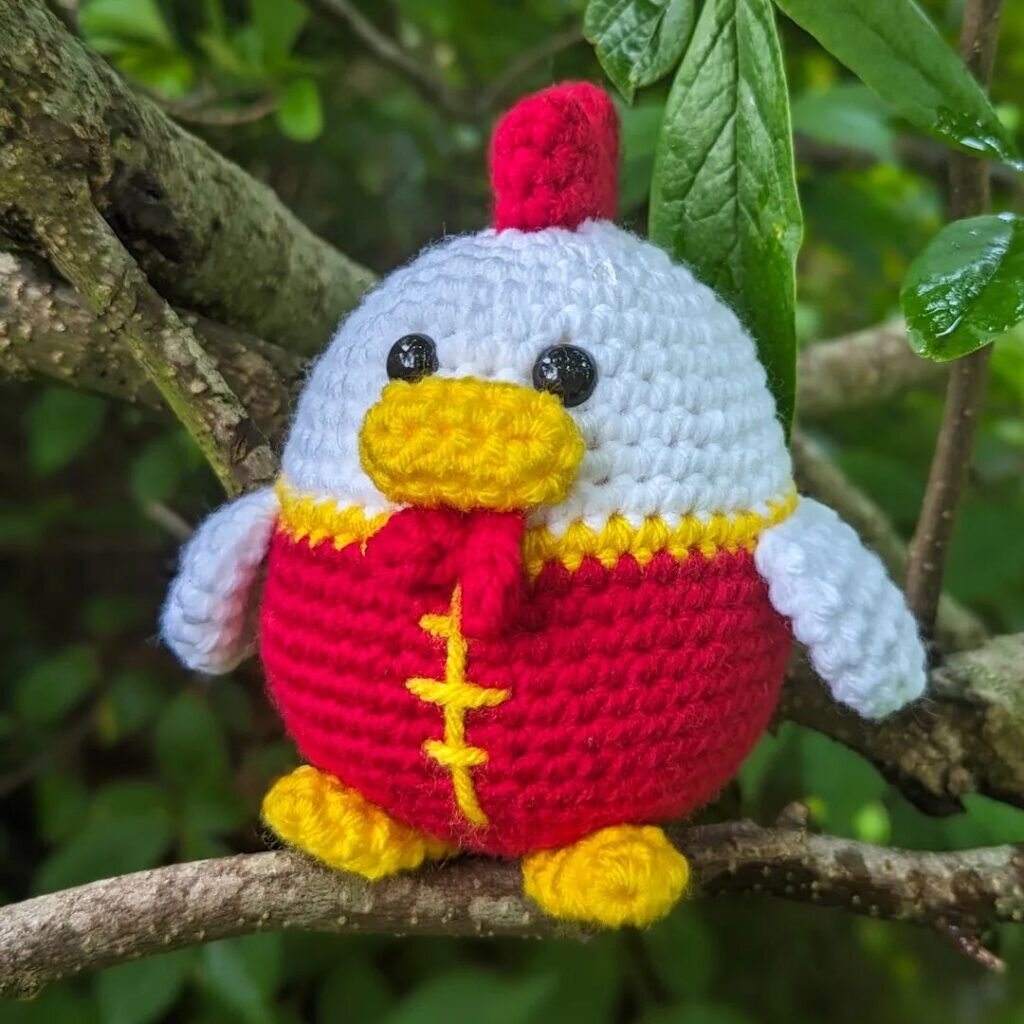 Knitting Toy Amigurumi Rooster Free Pattern 8