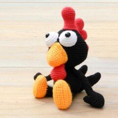 Knitting Toy Amigurumi Rooster Free Pattern