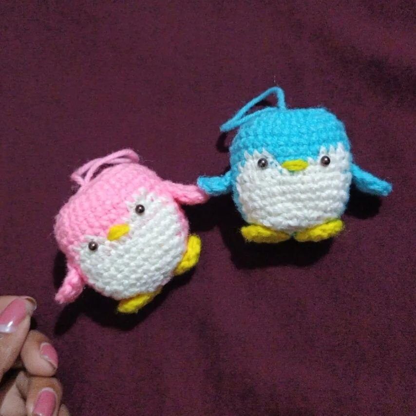 Knitting Toy Penguin Keychain Pattern 1