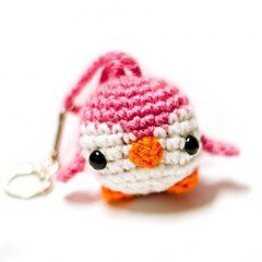 Knitting Toy Penguin Keychain Pattern