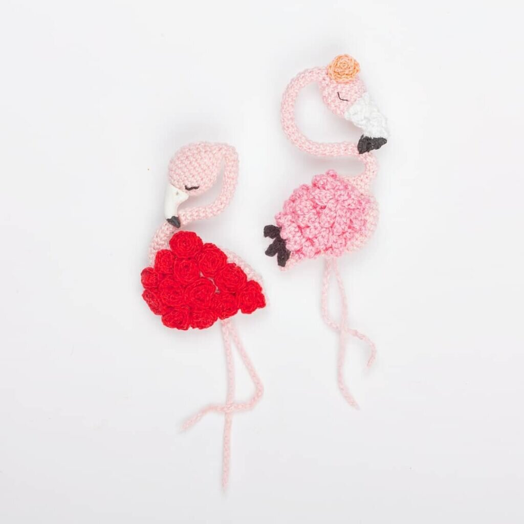 Lady Flamingo Amigurumi Free Pattern 1