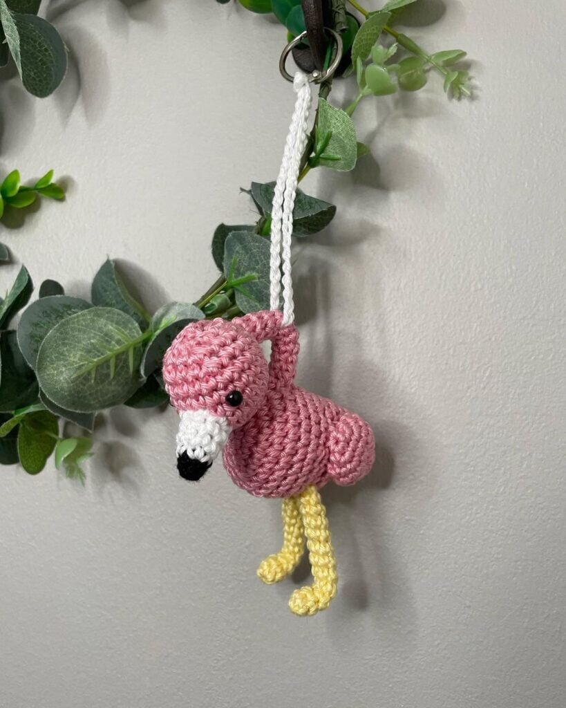 Lady Flamingo Amigurumi Free Pattern 3