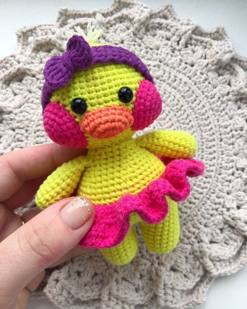Lalafanfan Crochet Duck Free Pattern 2