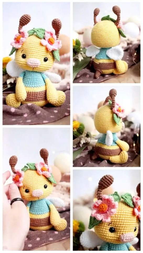 Little Honey Bee Amigurumi Free Pattern 1