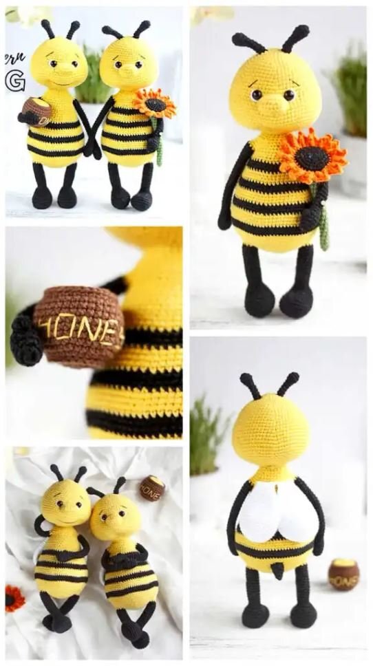 Little Honey Bee Amigurumi Free Pattern 2