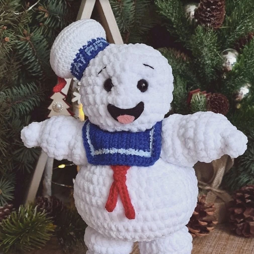 Marshmallow Man Free Crochet Pattern 1