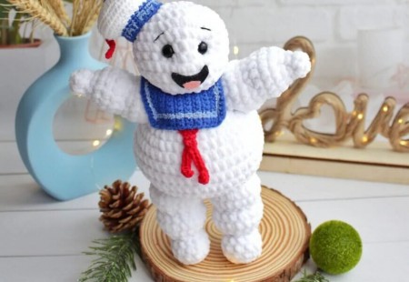 Marshmallow Man Free Crochet Pattern