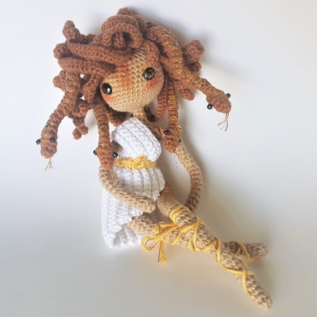 Medusa Crochet Doll Free Pattern 2