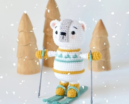 Miki the Polar Bear Free Pattern