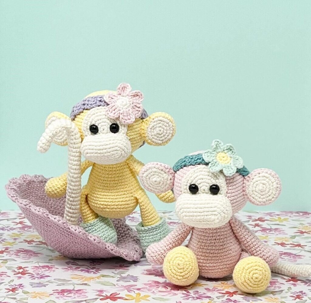 Monkey Keychain Free Pattern 2