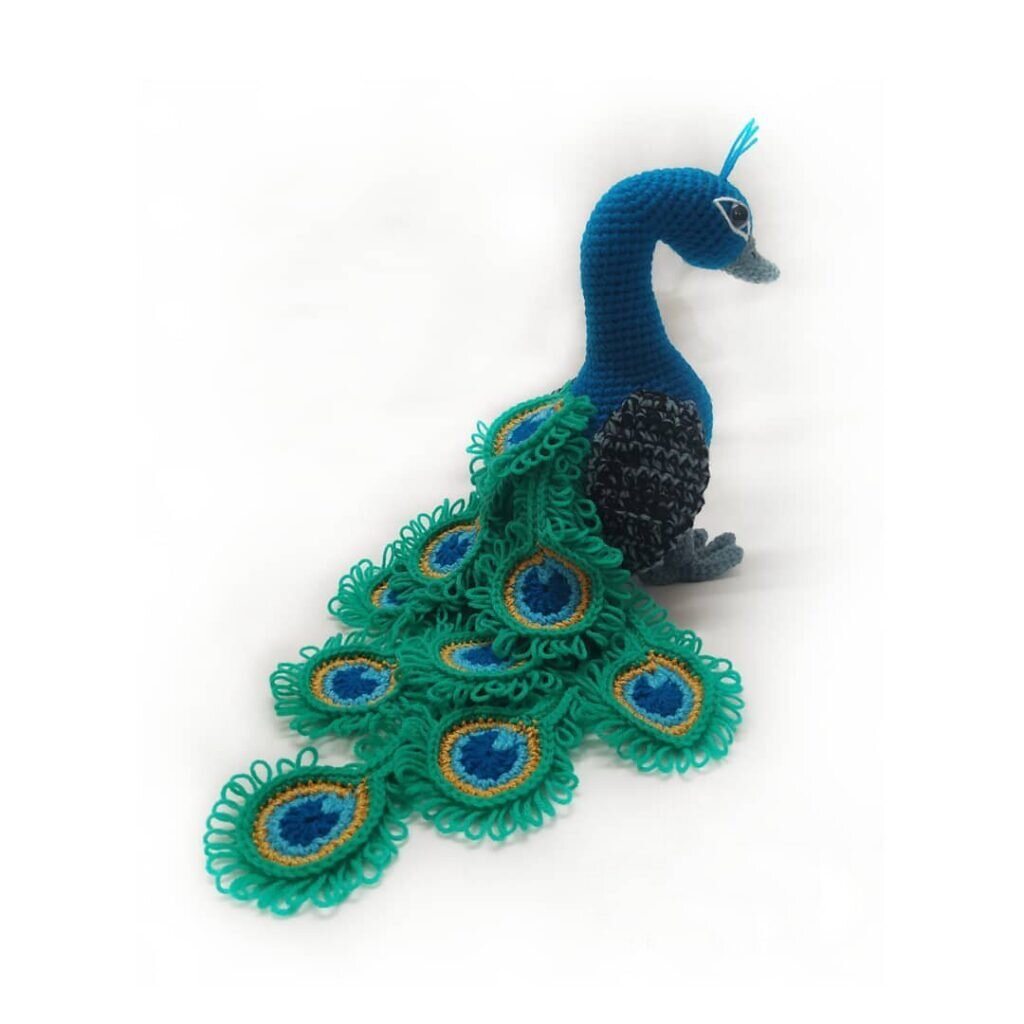 Peacock Free Crochet Pattern 1