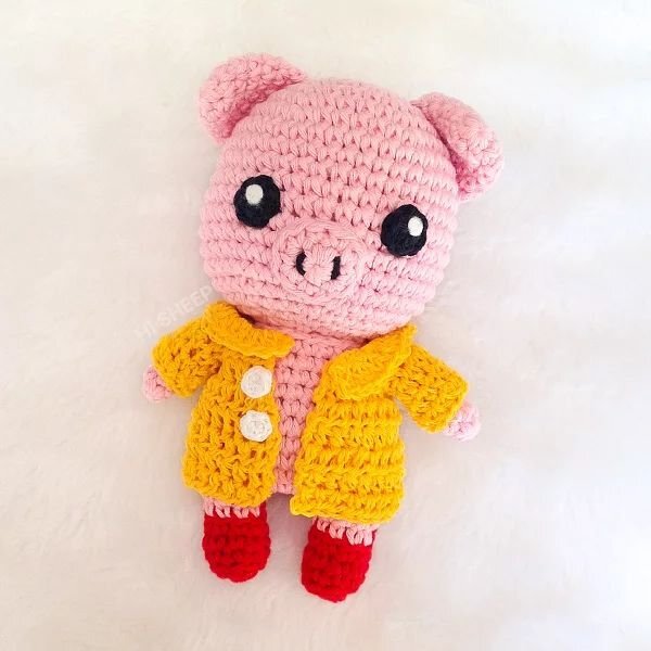 Pig Crochet Free Pattern 1