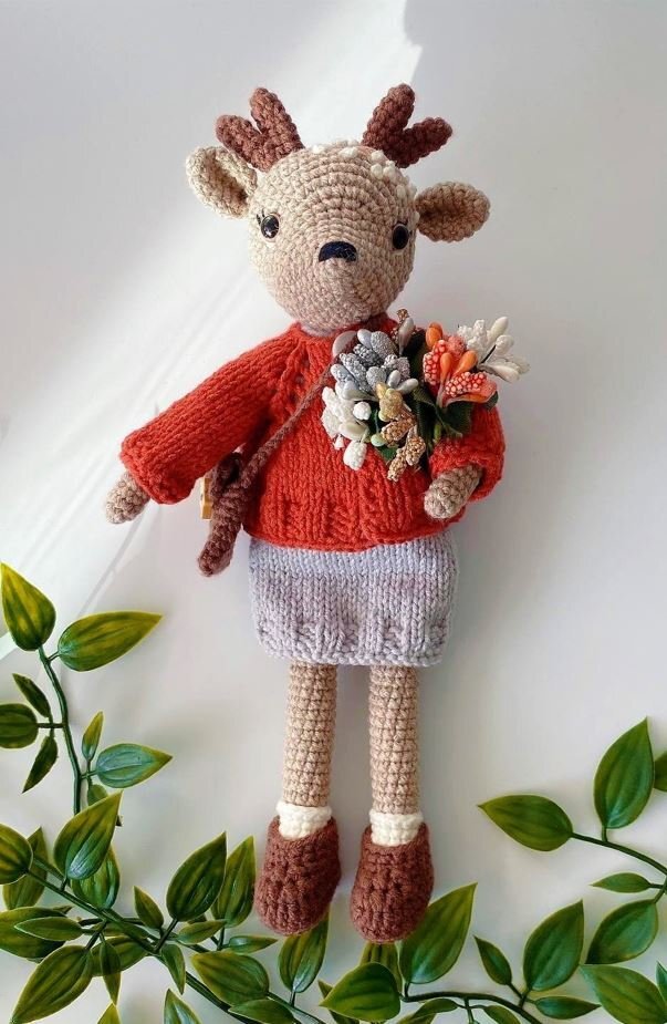 Reindeer Free Amigurumi Pattern 1