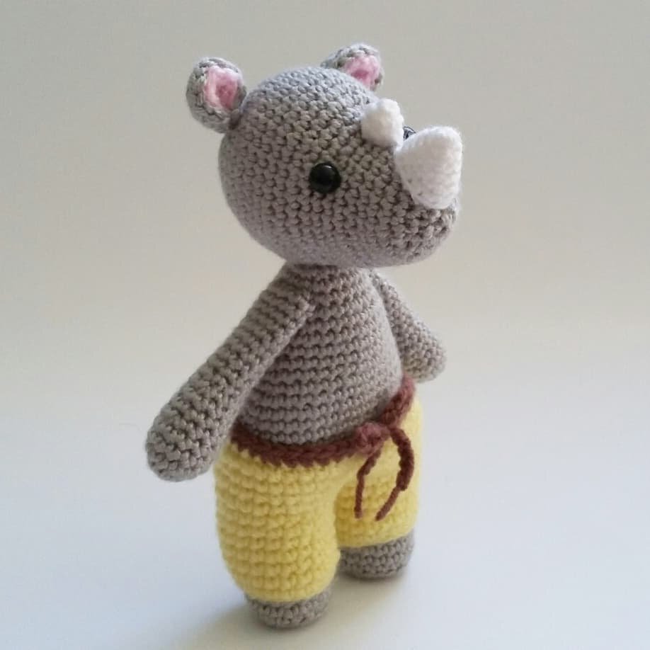 Rhino Amigurumi Free Crochet Pattern 2