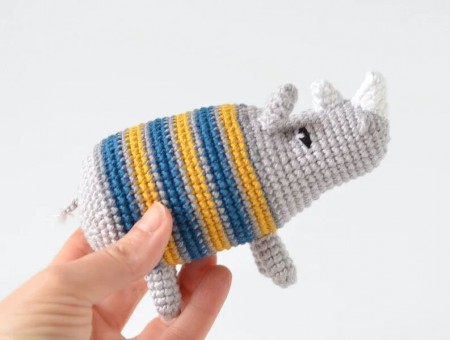 Rhino Amigurumi Free Crochet Pattern