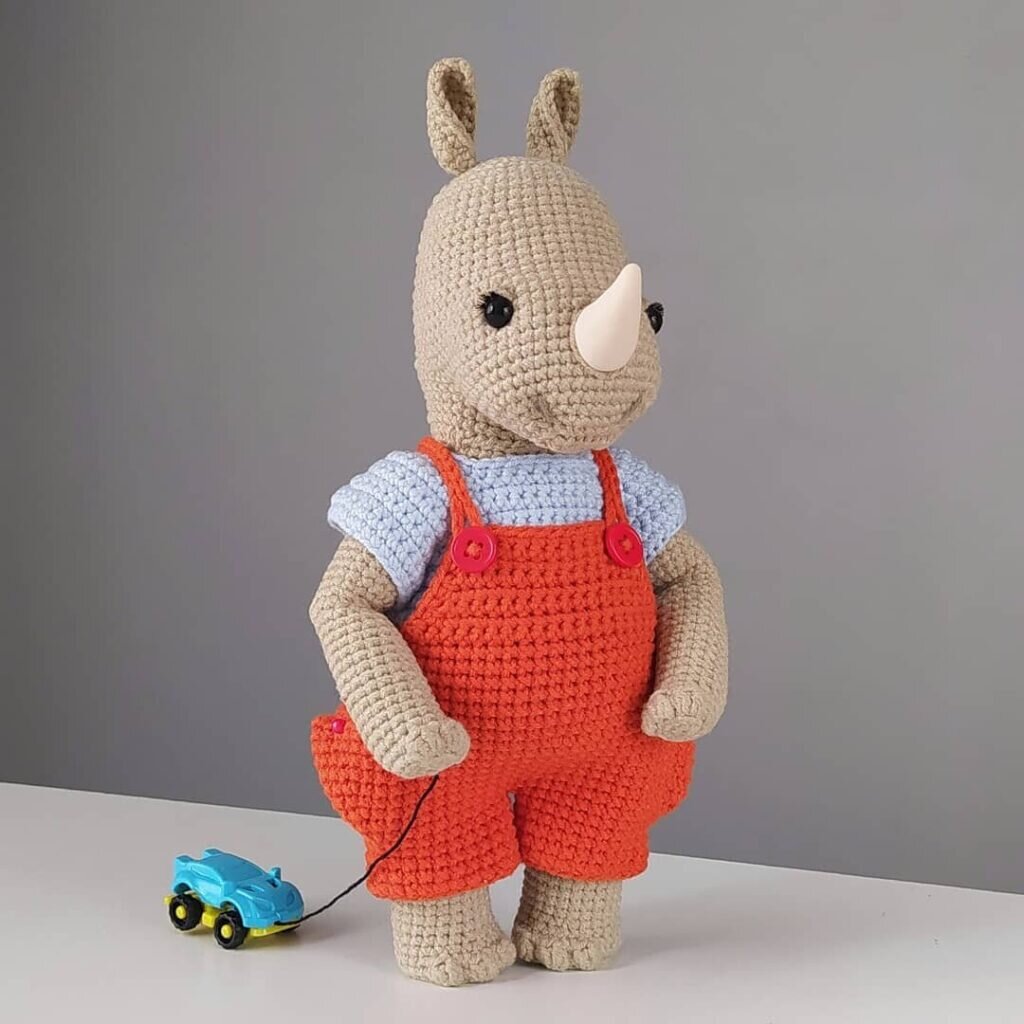 Rhino Amigurumi Free Crochet Pattern 1