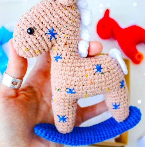 Rocker Horse Free Amigurumi Pattern