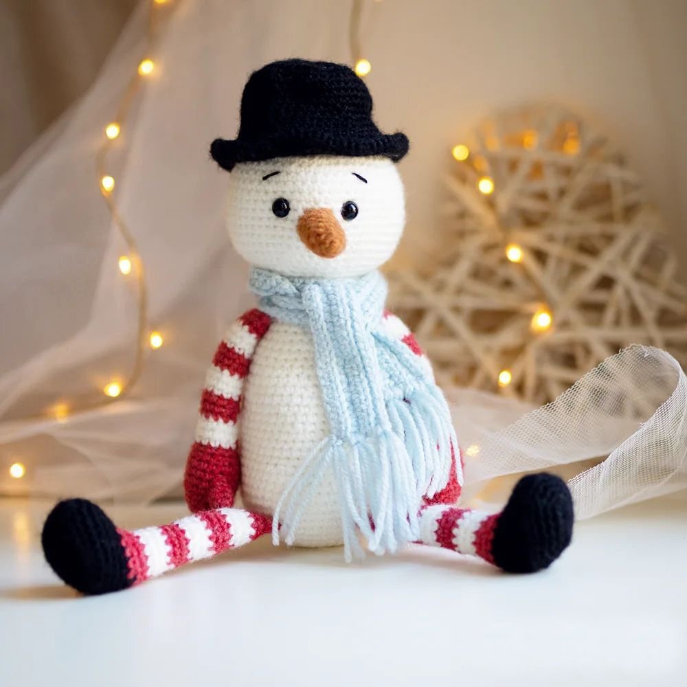 Snowman Free Crochet Pattern 2