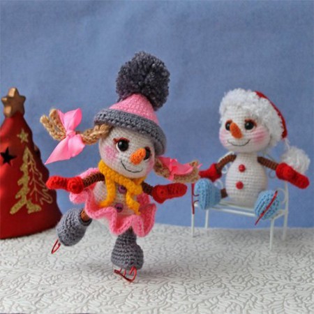 Snowman Free Crochet Pattern