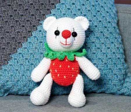 Strawberry Bear Free Crochet Pattern