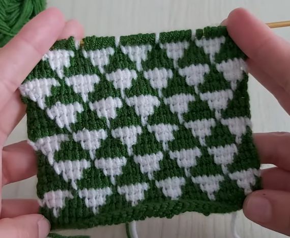 Super Easy Tunisian Crochet Knitting Model 2
