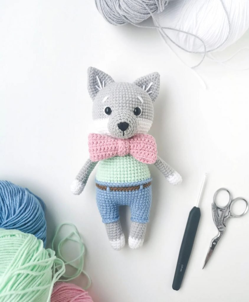 Wolf Free Crochet Pattern 1