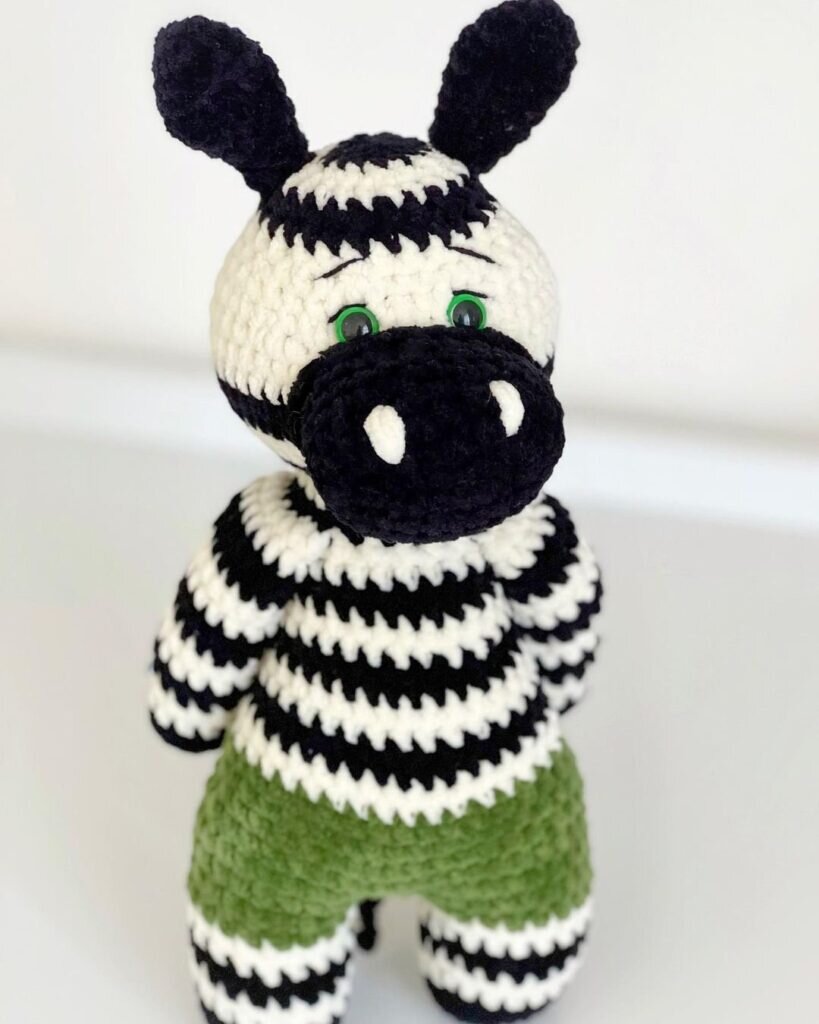 Zebra Amigurumi Free Pattern 1